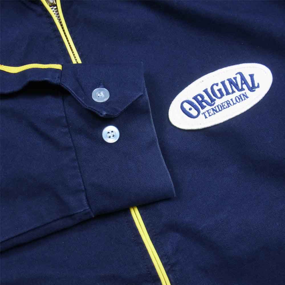 TENDERLOIN テンダーロイン T-RACING ZIP JKT レーシング ジップ ジャケット ネイビー系 S【中古】