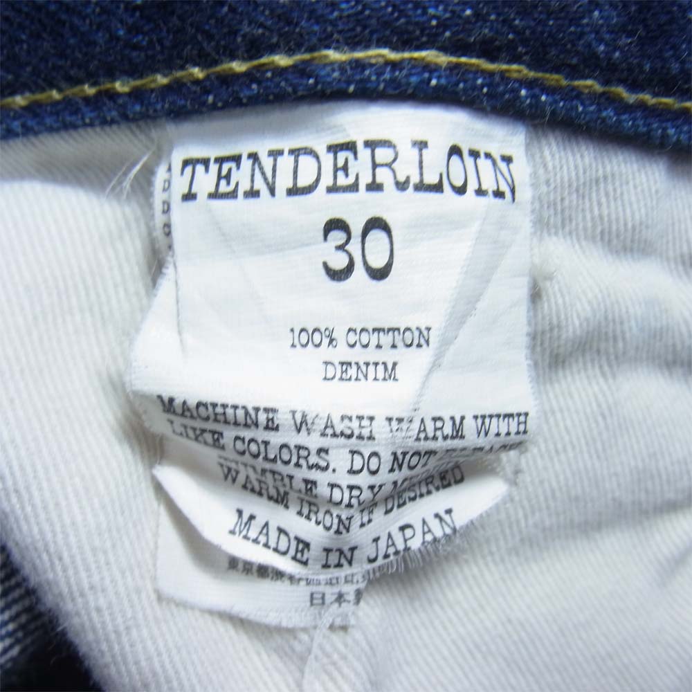 TENDERLOIN テンダーロイン T-RIDERS ライダース デニム パンツ インディゴブルー系 30【中古】