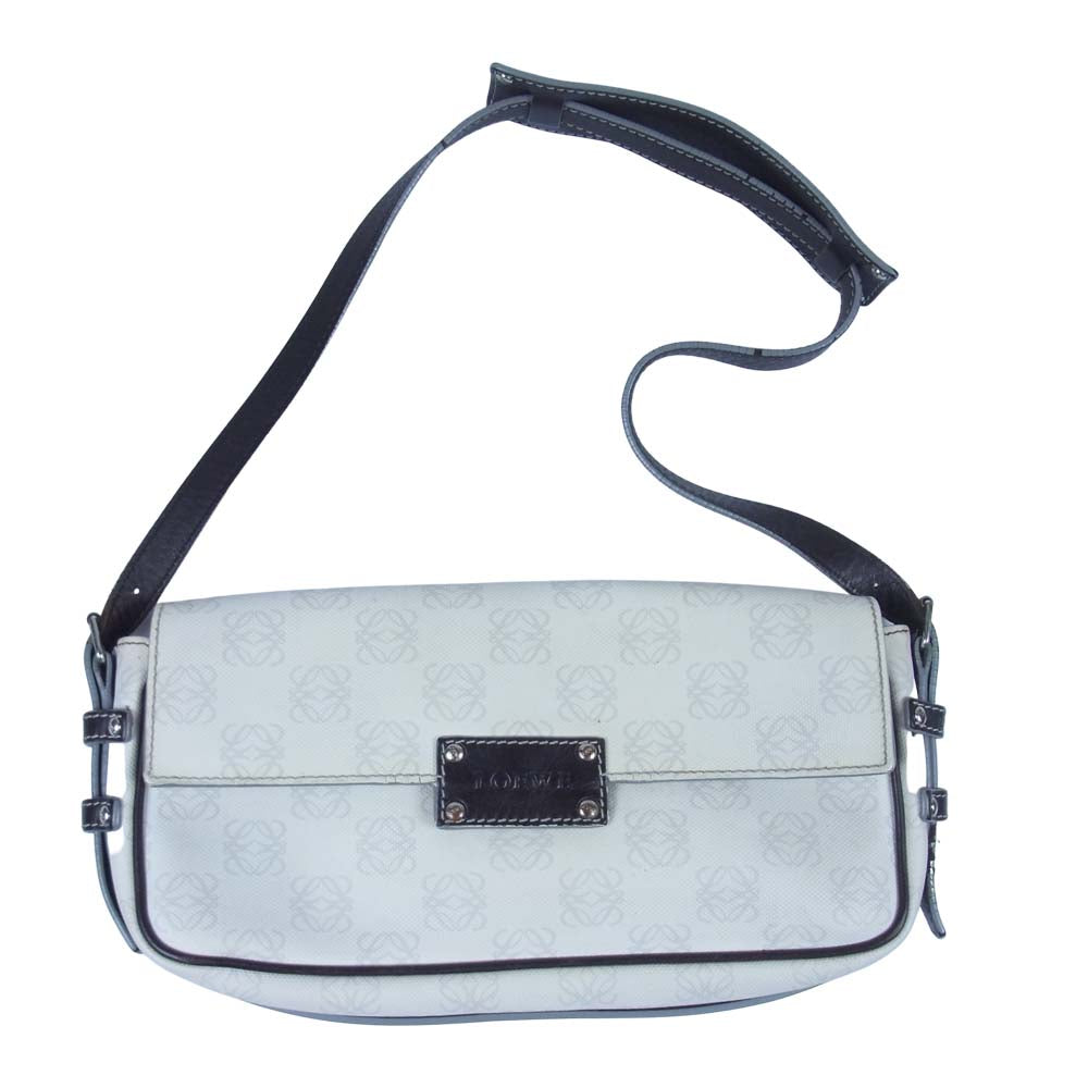 LOEWE ロエベ アナグラム ショルダーバッグ ショルダー バッグ オフホワイト系【中古】