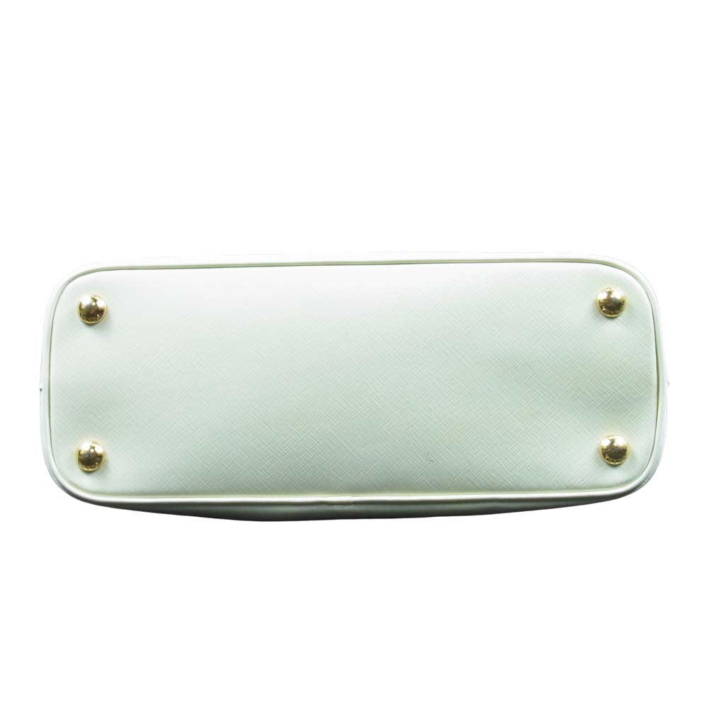 PRADA プラダ サフィアーノ 2way ハンドバッグ ショルダー オフホワイト系【中古】