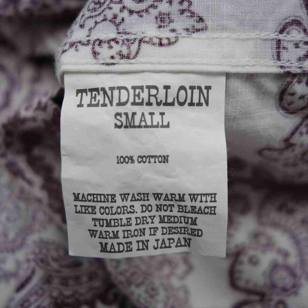TENDERLOIN テンダーロイン T-PAISELY SHT ペイズリー オープンカラー シャツ S【中古】