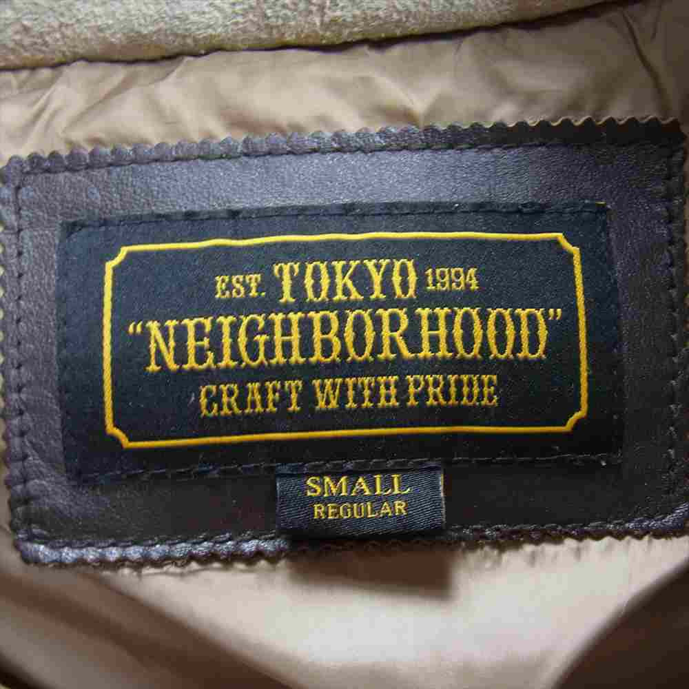 NEIGHBORHOOD ネイバーフッド 17AW  172SZNH-JKM10 SUEDE DOWN / GL-JKT スエード ダウン ジャケット ベージュ系 S【中古】