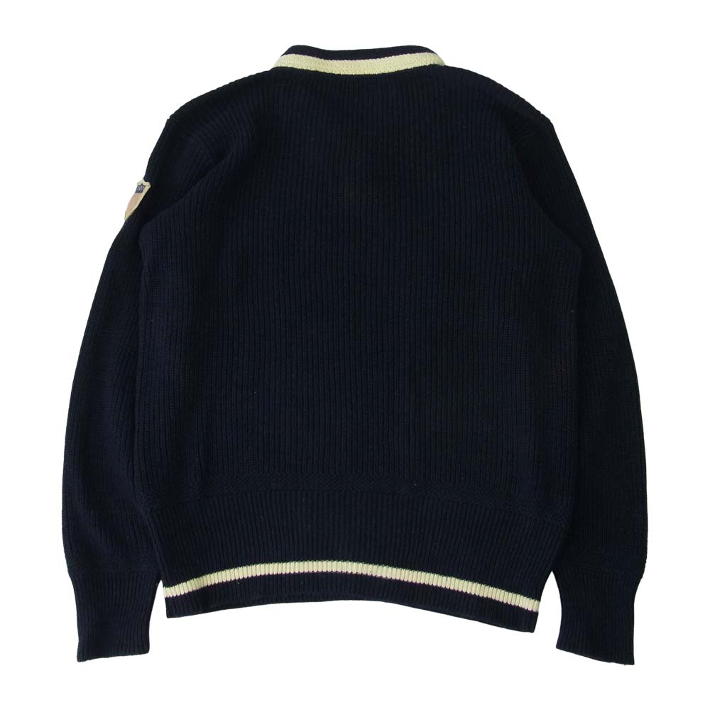 POLO RALPH LAUREN ポロ・ラルフローレン 1932 レタード ニット ネイビー系 S【中古】