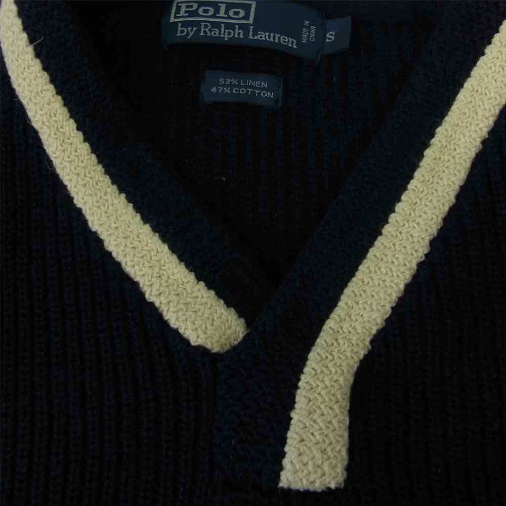 POLO RALPH LAUREN ポロ・ラルフローレン 1932 レタード ニット ネイビー系 S【中古】
