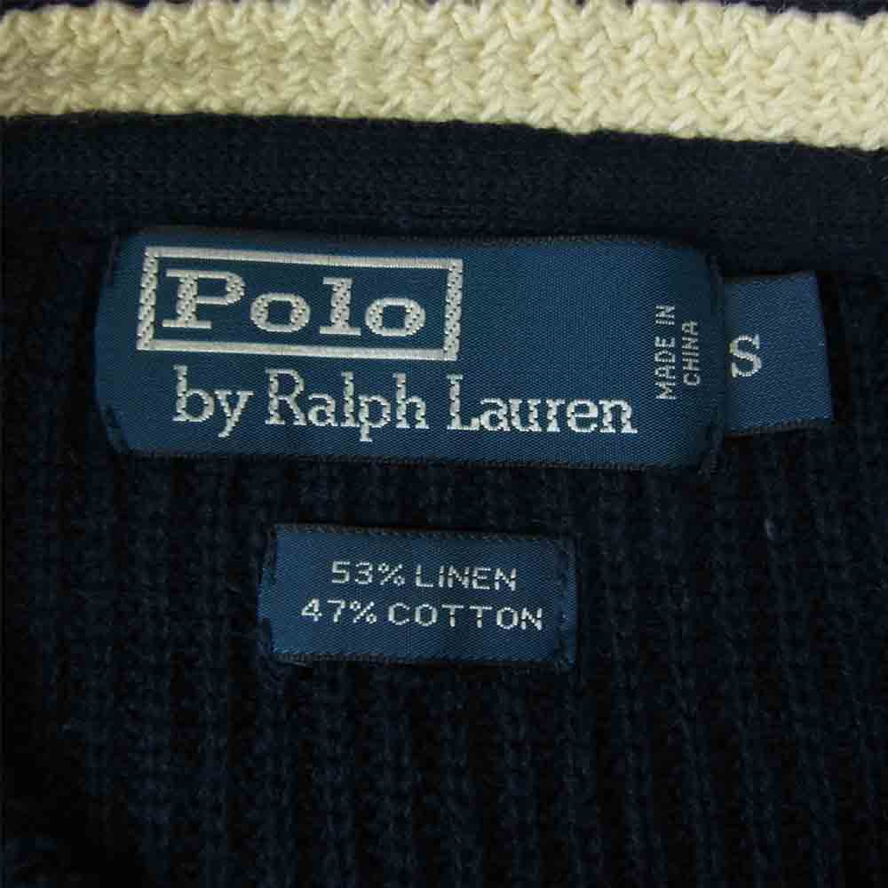 POLO RALPH LAUREN ポロ・ラルフローレン 1932 レタード ニット ネイビー系 S【中古】