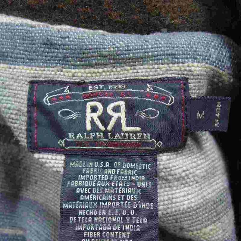 RRL ダブルアールエル 90s USA製 第一期 三つ星タグ ショールカラー コート ジャケット レッド系 M【中古】