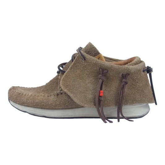 VISVIM ビズビム FBT Suede Moccasin スエード モカシン ブーツ ベージュ系 表記無し(内寸約26.5cm)【中古】