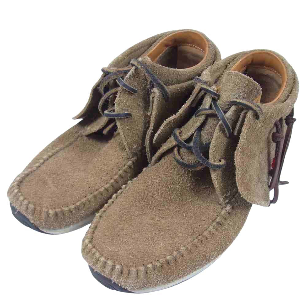 VISVIM ビズビム FBT Suede Moccasin スエード モカシン ブーツ ベージュ系 表記無し(内寸約26.5cm)【中古】