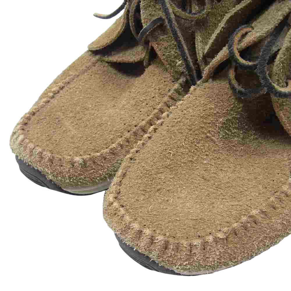 VISVIM ビズビム FBT Suede Moccasin スエード モカシン ブーツ ベージュ系 表記無し(内寸約26.5cm)【中古】