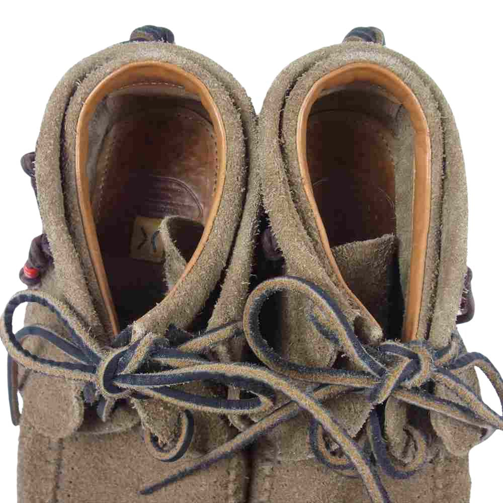 VISVIM ビズビム FBT Suede Moccasin スエード モカシン ブーツ ベージュ系 表記無し(内寸約26.5cm)【中古】