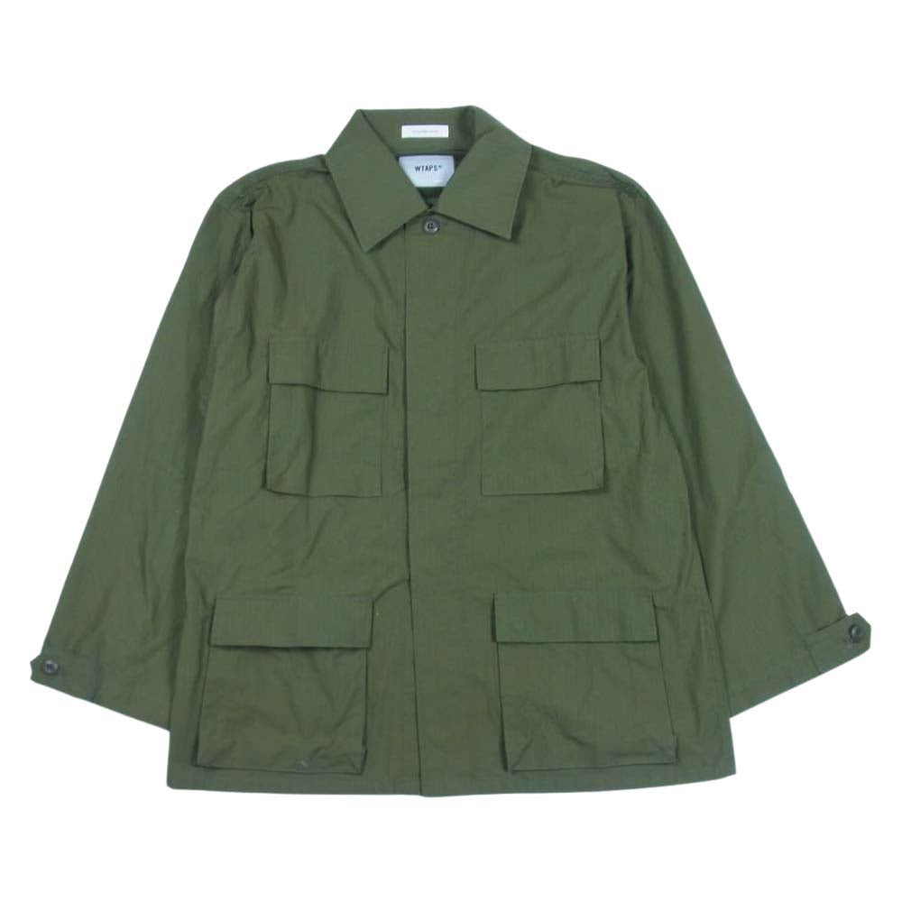 WTAPS ダブルタップス 21SS WMILL-LS01 LS NYCO RIPSTOP リップストップ ミリタリージャケット カーキ系 3【美品】【中古】