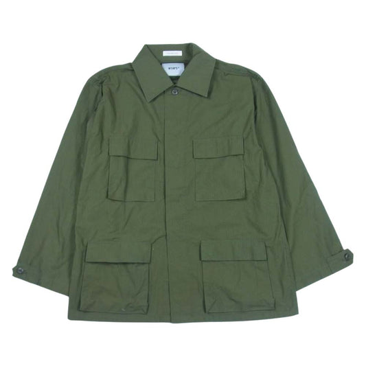 WTAPS ダブルタップス 21SS WMILL-LS01 LS NYCO RIPSTOP リップストップ ミリタリージャケット カーキ系 3【美品】【中古】