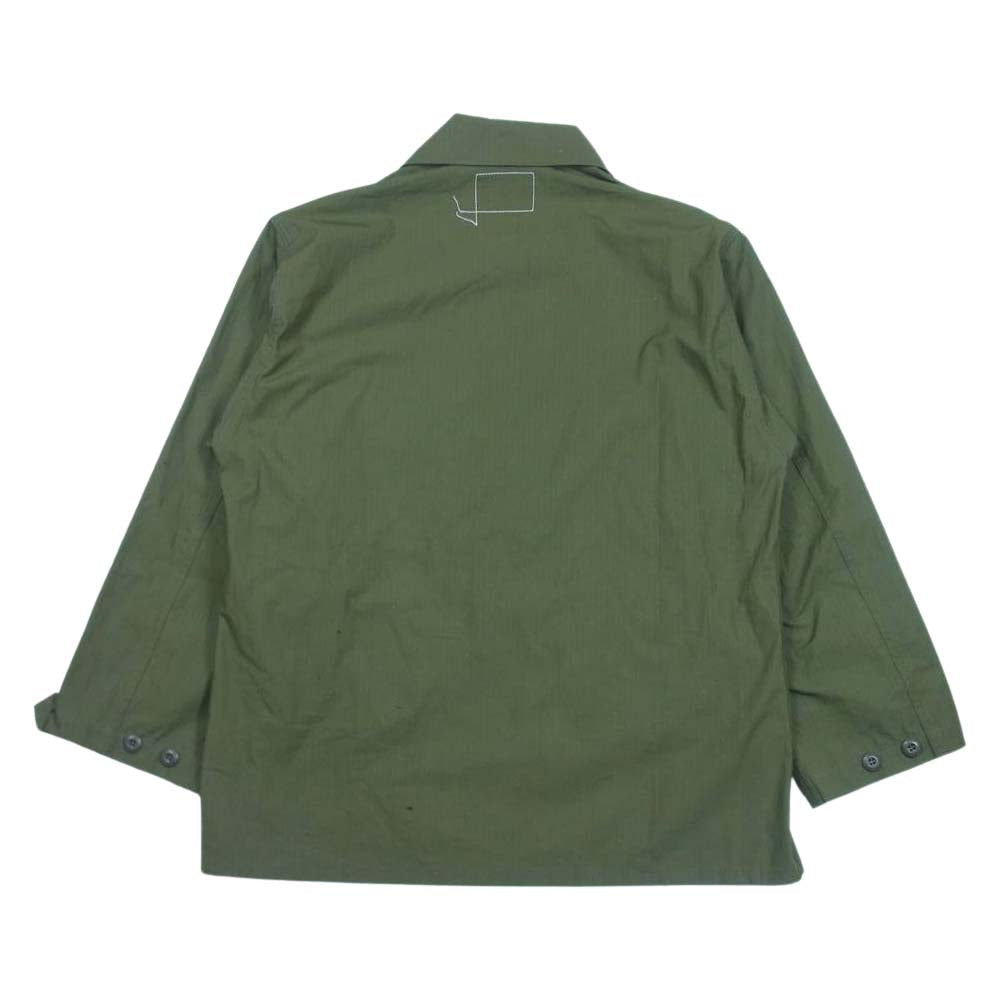 WTAPS ダブルタップス 21SS WMILL-LS01 LS NYCO RIPSTOP リップストップ ミリタリージャケット カーキ系 3【美品】【中古】