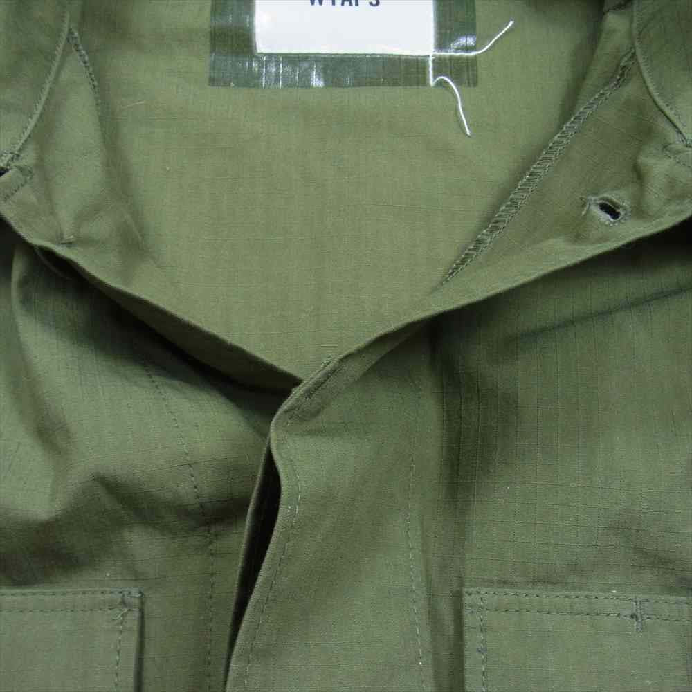 WTAPS ダブルタップス 21SS WMILL-LS01 LS NYCO RIPSTOP リップストップ ミリタリージャケット カーキ系 3【美品】【中古】