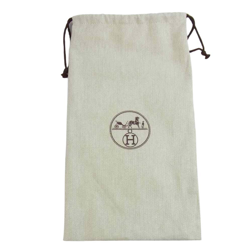 HERMES エルメス デイ ケリー 金具 レザー スニーカー ブラウン系 43【中古】