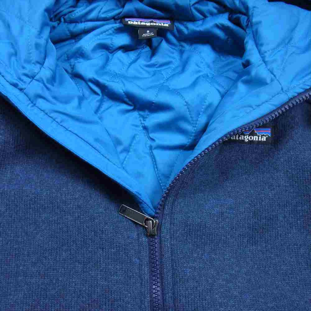 patagonia パタゴニア 25821FA15 Insulated Better Sweater Hoody インサレーテッド ベターセーター フーディ ジップアップ パーカー ネイビー系 S【中古】