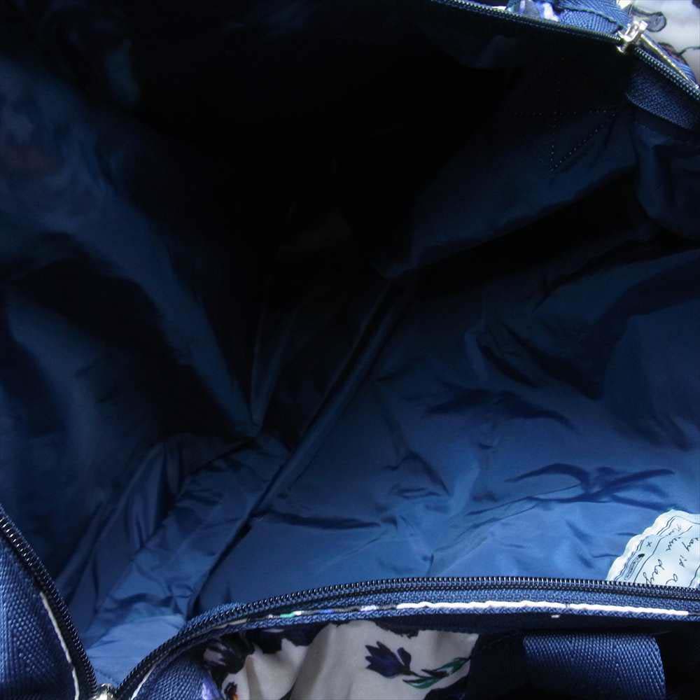 レスポートサック × 大草直子 フラワー ボストンバッグ ホワイト系【新古品】【未使用】【中古】