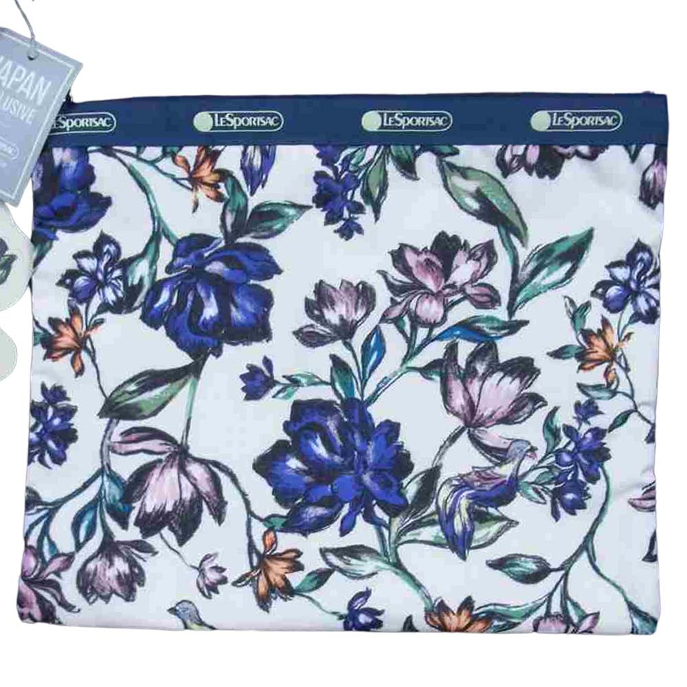 レスポートサック × 大草直子 フラワー ボストンバッグ ホワイト系【新古品】【未使用】【中古】