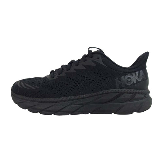 HOKA ONE ONE ホカ オネオネ F27220I M CLIFTON 7 クリフトン ローカット スニーカー ブラック系 25.5㎝【中古】