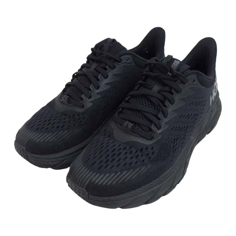 HOKA ONE ONE ホカ オネオネ F27220I M CLIFTON 7 クリフトン ローカット スニーカー ブラック系 25.5㎝【中古】