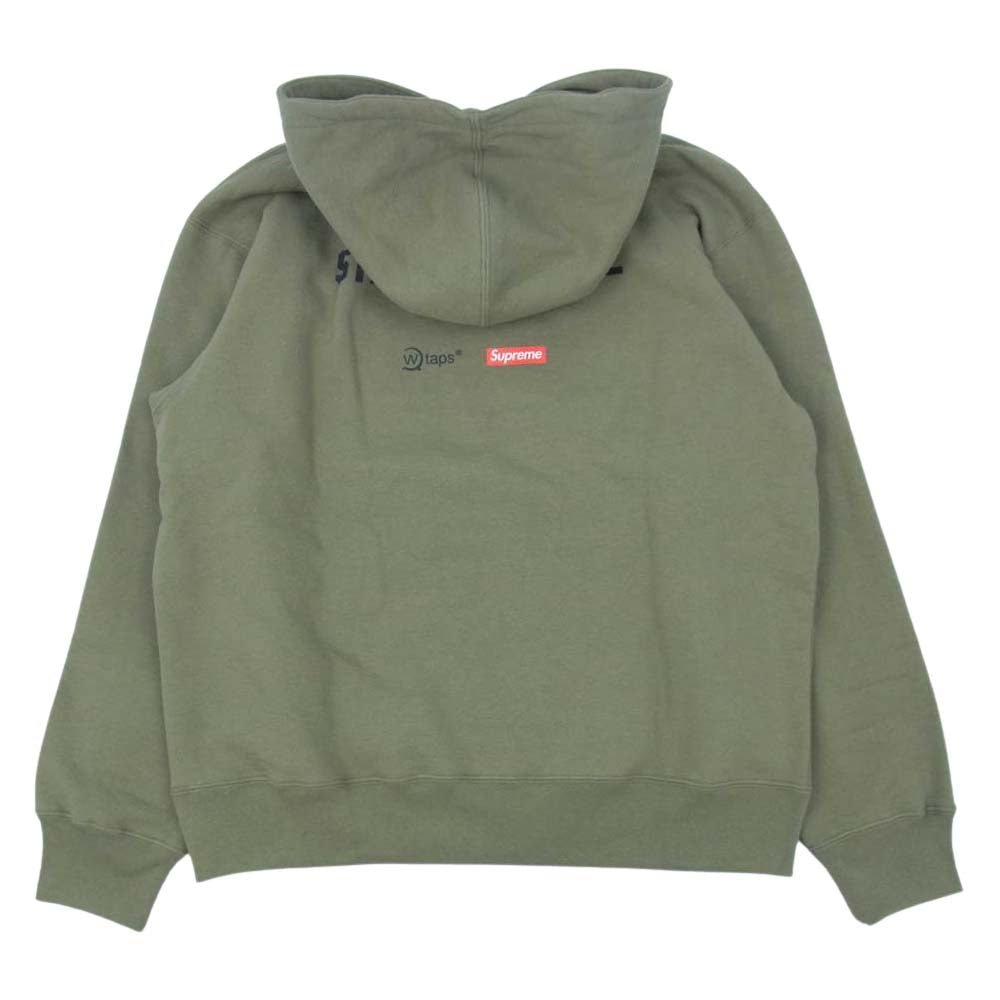 Supreme シュプリーム 21AW WTAPS Sic'em! Hooded Sweatshirt ダブルタップス フーデッド スウェットシャツ プルオーバー パーカー カーキ系 M【新古品】【未使用】【中古】