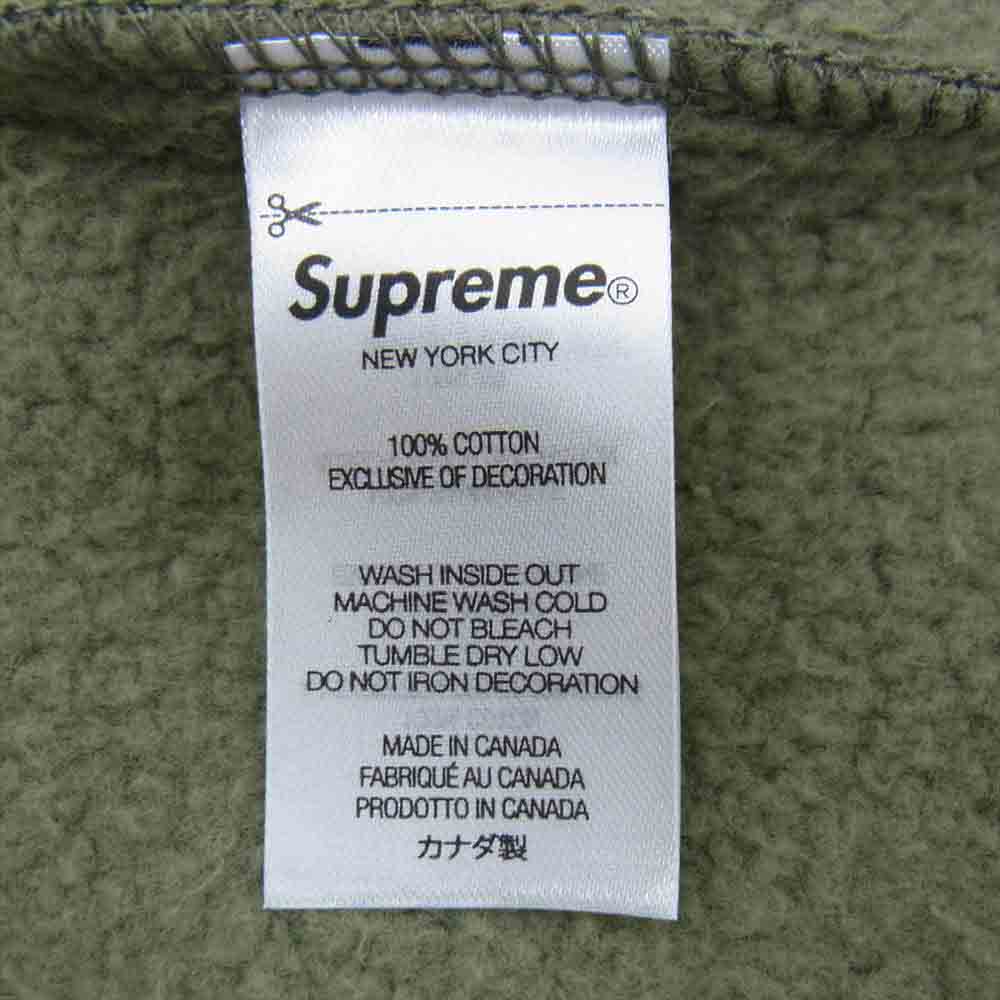 Supreme シュプリーム 21AW WTAPS Sic'em! Hooded Sweatshirt ダブルタップス フーデッド スウェットシャツ プルオーバー パーカー カーキ系 M【新古品】【未使用】【中古】