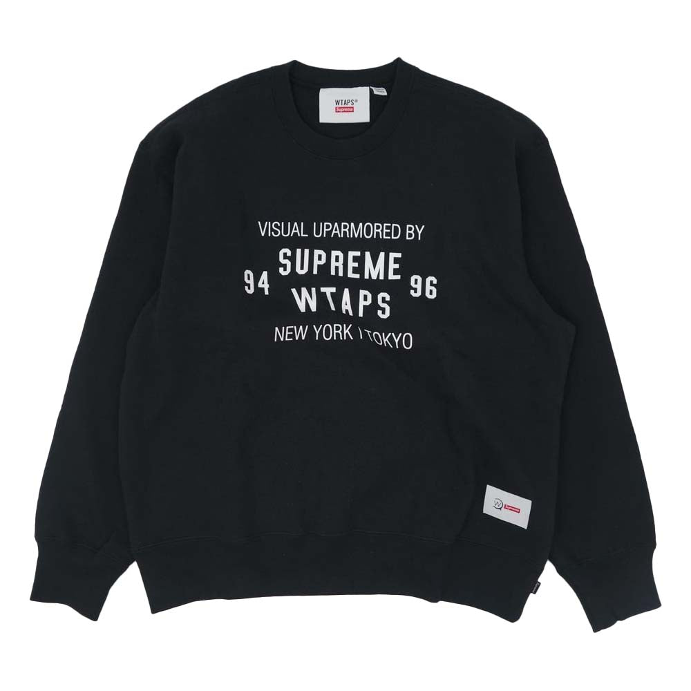 Supreme シュプリーム 21AW WTAPS Crewneck ダブルタップス クルーネック スウェット トレーナー ブラック系 M【新古品】【未使用】【中古】
