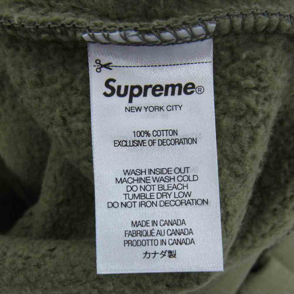 Supreme シュプリーム 21AW WTAPS Sic'em! Hooded Sweatshirt ダブルタップス フーデッド スウェットシャツ プルオーバー パーカー カーキ系 M【新古品】【未使用】【中古】