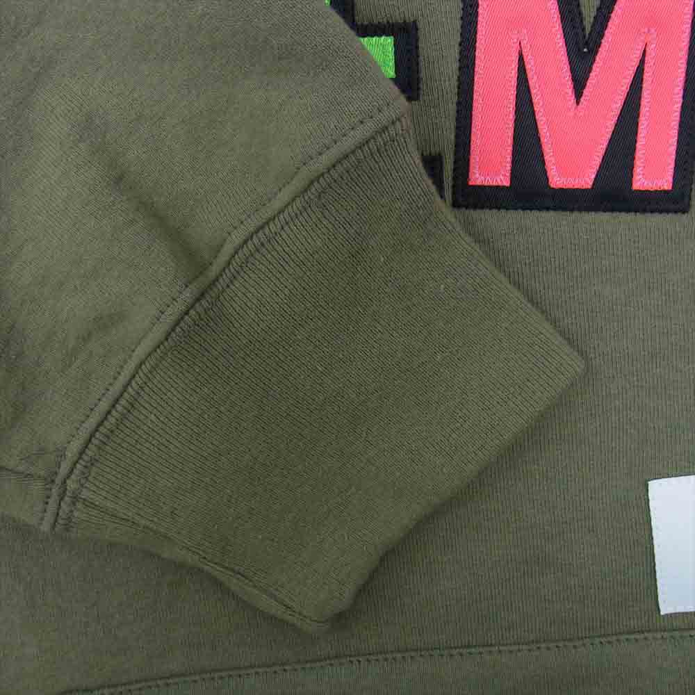 Supreme シュプリーム 21AW WTAPS Sic'em! Hooded Sweatshirt ダブルタップス フーデッド スウェットシャツ プルオーバー パーカー カーキ系 M【新古品】【未使用】【中古】