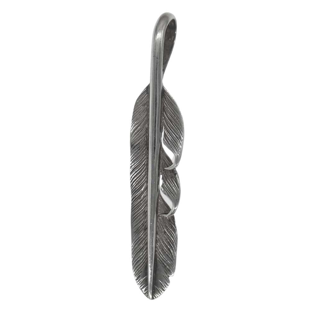 THE FLAT HEAD ザフラットヘッド フェザー ペンダント シルバー系【中古】