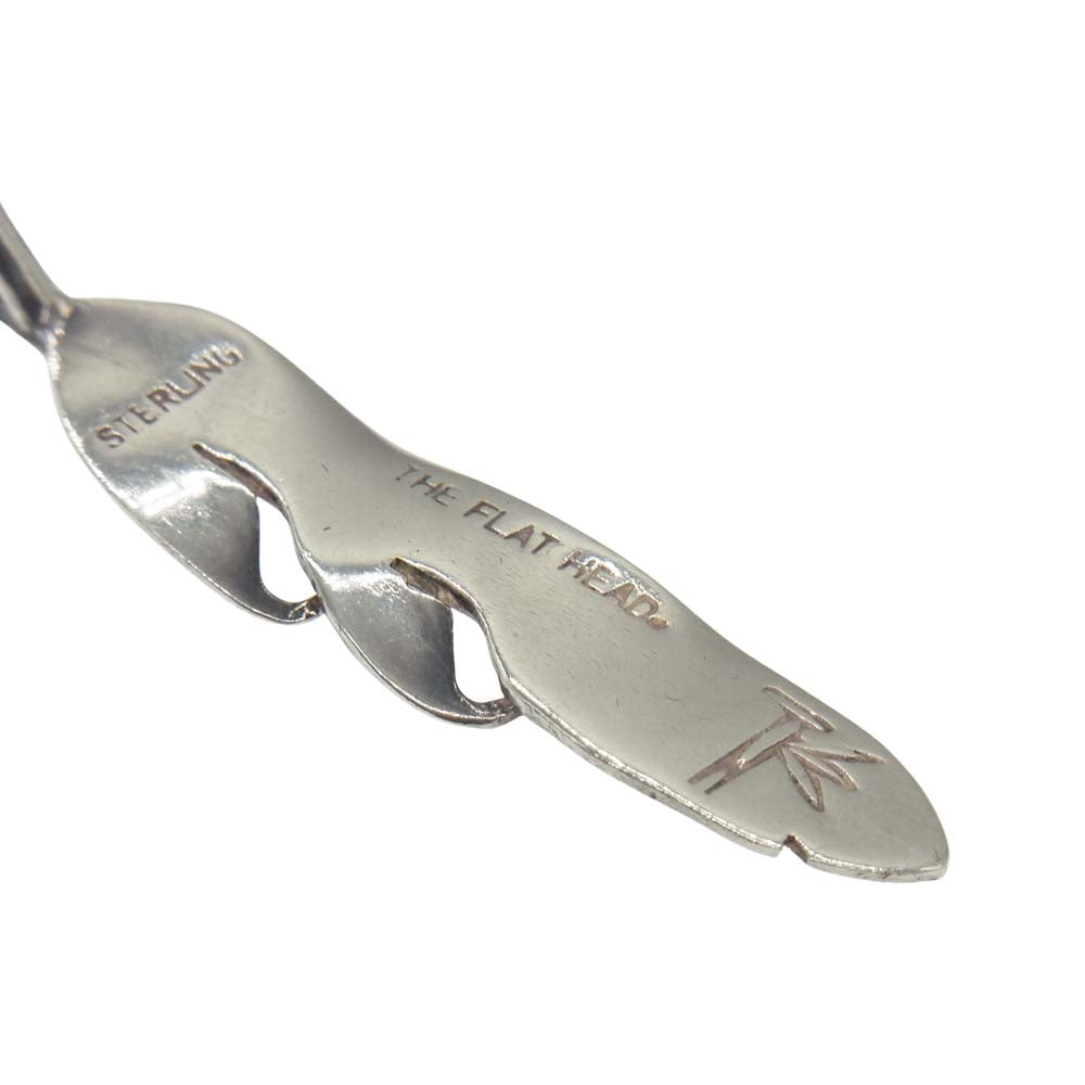 THE FLAT HEAD ザフラットヘッド フェザー ペンダント シルバー系【中古】