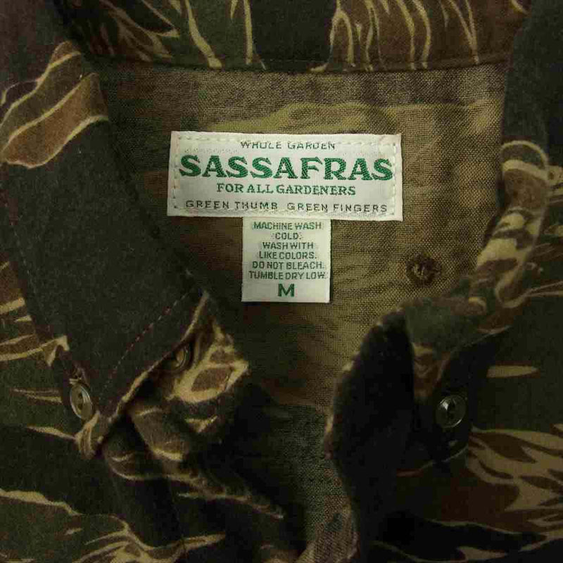 SASAFRAS ササフラス SF-201721 Green Thumb Shirt グリーン サム シャツ カーキ系 M【新古品】【未使用】【中古】