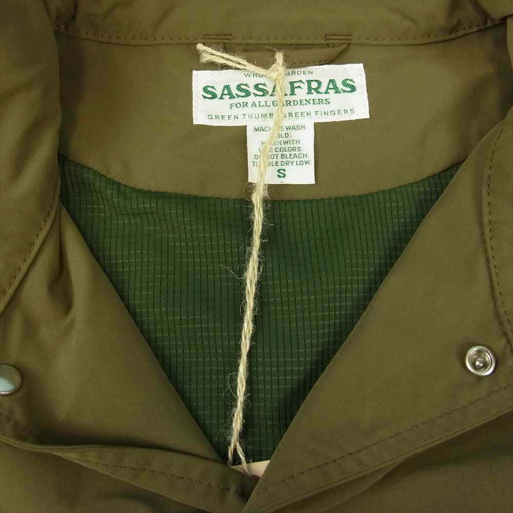 SASAFRAS ササフラス SF-201676 Gardener Cap JACKET ガーデナー キャップ ジャケット  オリーブ系 S【新古品】【未使用】【中古】