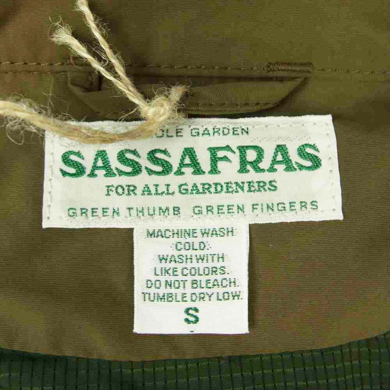 SASAFRAS ササフラス SF-201676 Gardener Cap JACKET ガーデナー キャップ ジャケット  オリーブ系 S【新古品】【未使用】【中古】
