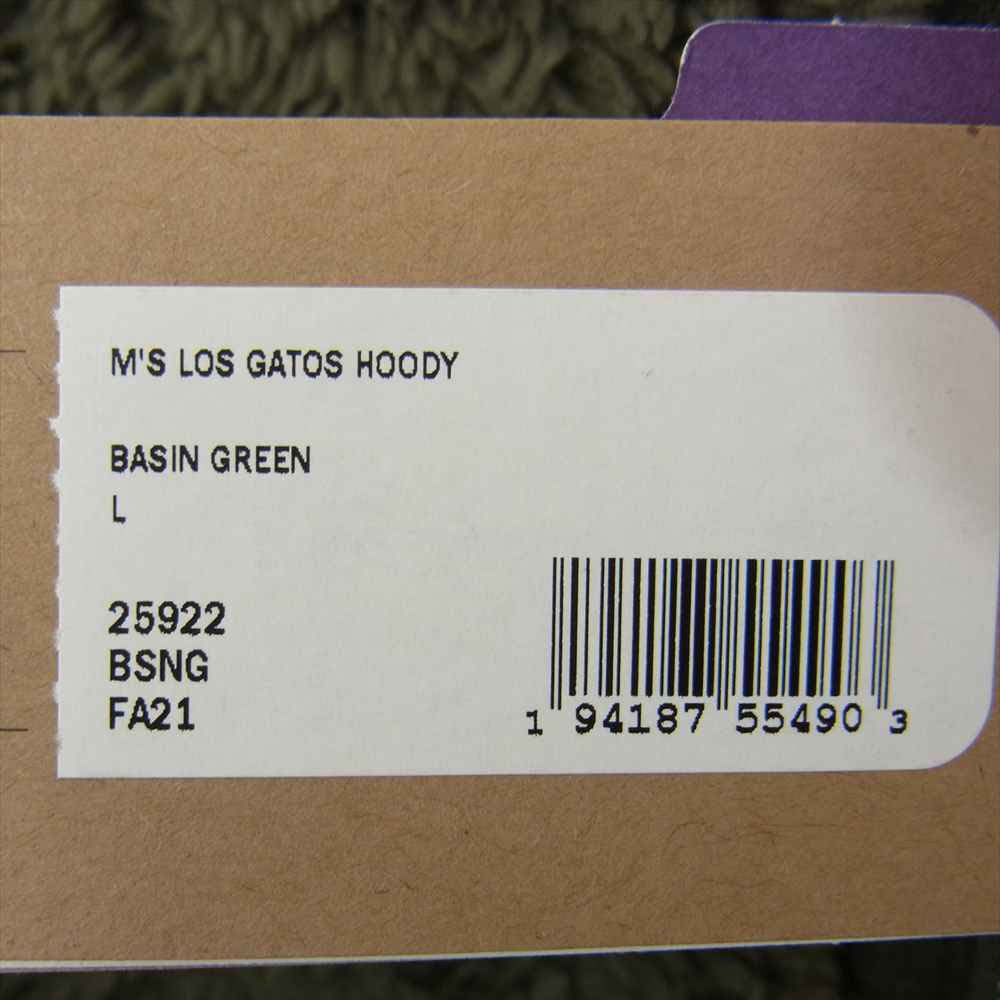 patagonia パタゴニア 21AW 25922 LOS GATOS HOODY ロス ガトス フーディ フリース ジャケット BASIN GREEN L カーキ系 L【新古品】【未使用】【中古】