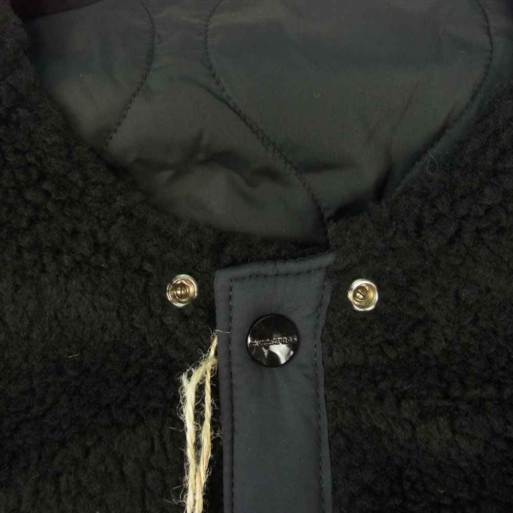 SASAFRAS ササフラス SF-191519 Crazy Gardener Jacket Nylon Quilt Taffeta Boa クレイジー ガーデナー ジャケット ナイロンタフタ ボア ブラック系 S【新古品】【未使用】【中古】
