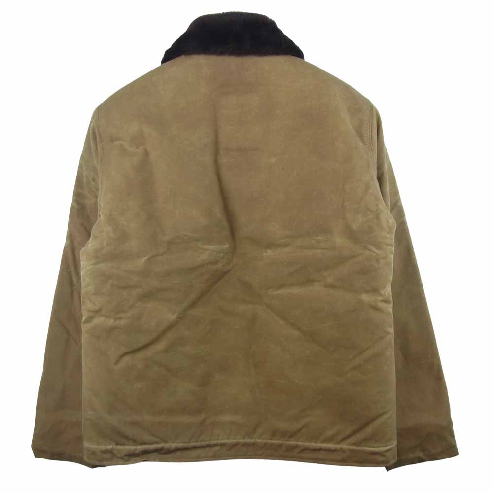 WESCO ウエスコ DEHEN N-1 ワックスコットン デッキ ジャケット アメリカ製 カーキベージュ系 L【美品】【中古】