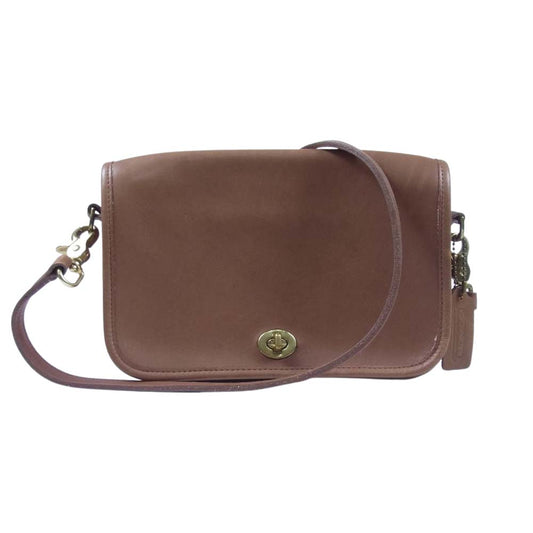 COACH コーチ 9755 USA製 レザー ショルダー バッグ ショルダーバッグ ブラウン系【中古】