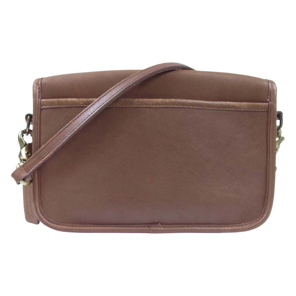COACH コーチ 9755 USA製 レザー ショルダー バッグ ショルダーバッグ ブラウン系【中古】