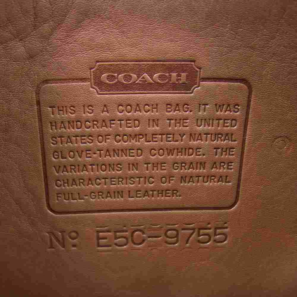 COACH コーチ 9755 USA製 レザー ショルダー バッグ ショルダーバッグ ブラウン系【中古】