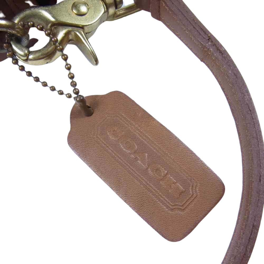 COACH コーチ 9755 USA製 レザー ショルダー バッグ ショルダーバッグ ブラウン系【中古】