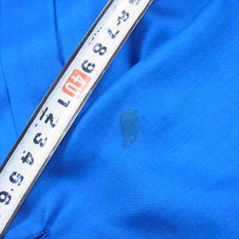 Christian Dior クリスチャンディオール シルク100% ギャザーカラー 比翼 シャツ ブラウス ブルー系 M【中古】