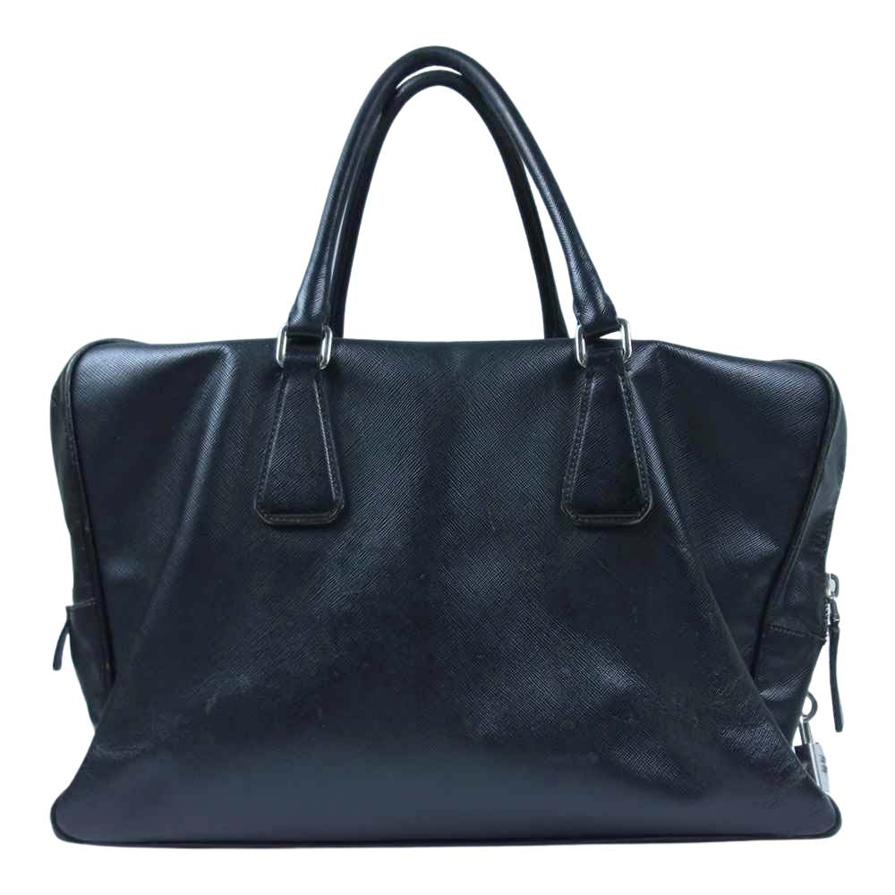 PRADA プラダ サフィアーノ ブリーフケース バッグ ブラック系【中古】