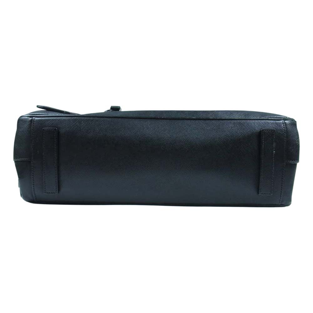 PRADA プラダ サフィアーノ ブリーフケース バッグ ブラック系【中古】