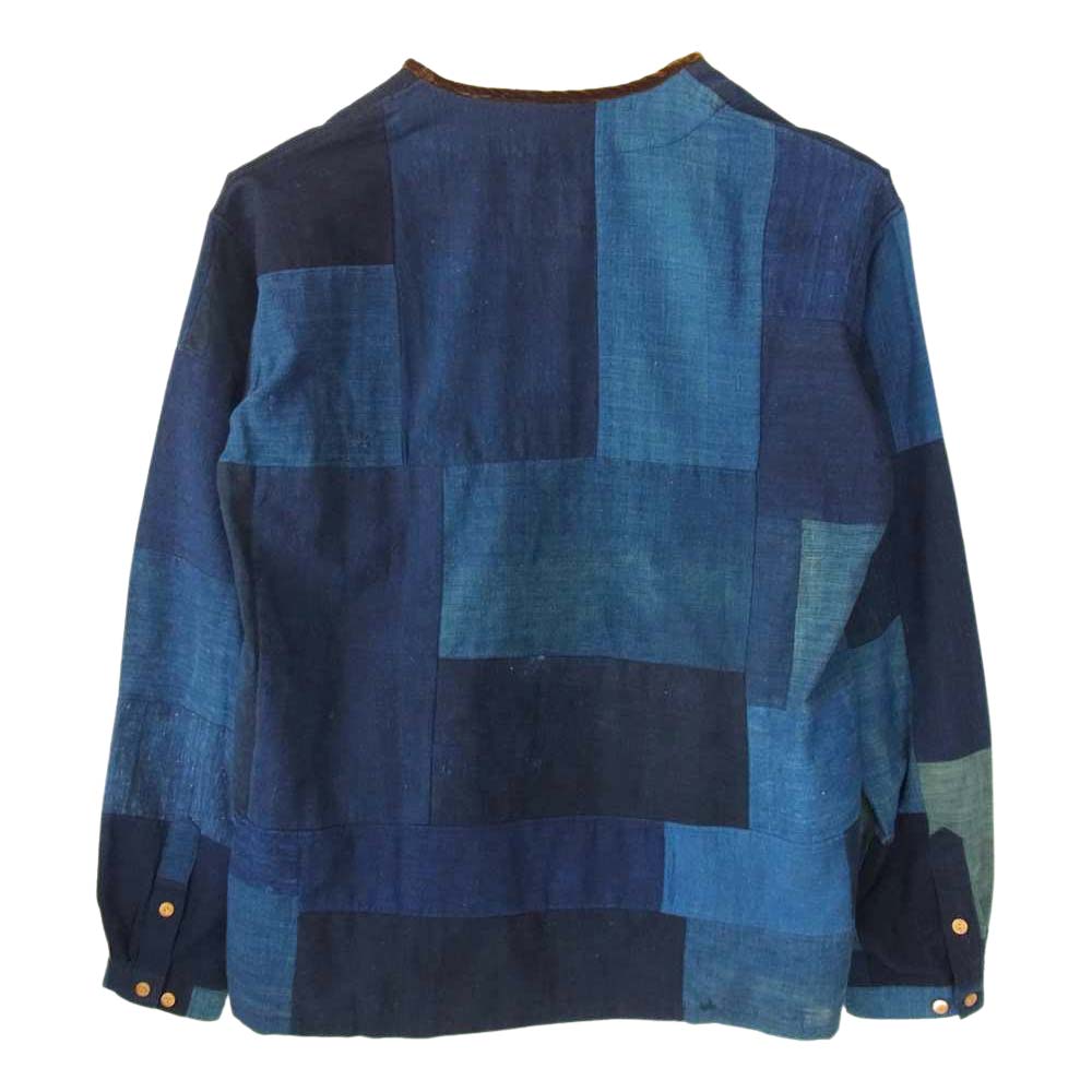 VISVIM ビズビム 0220905011015 I.C.T. TUNIC P.O. KOFU DK.INDIGO 古布 インディゴ チュニック プルオーバー パッチワーク シャツ インディゴブルー系 1【美品】【中古】