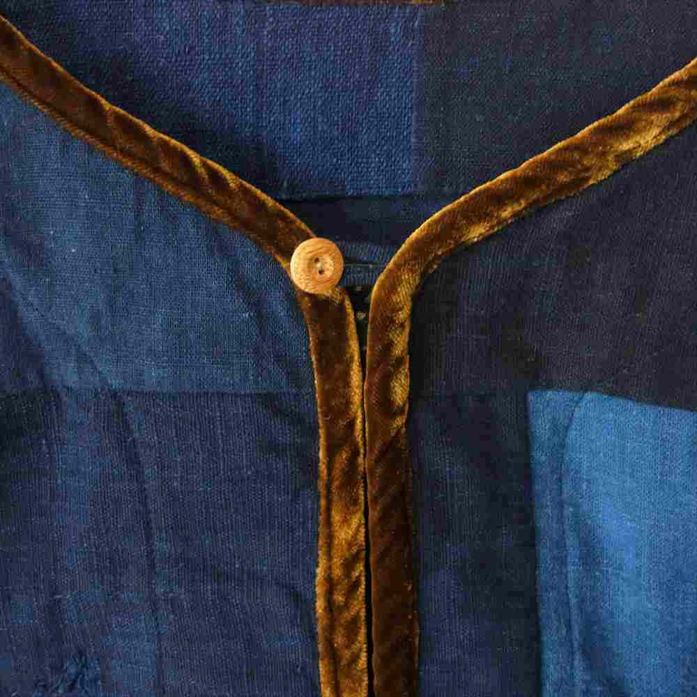 VISVIM ビズビム 0220905011015 I.C.T. TUNIC P.O. KOFU DK.INDIGO 古布 インディゴ チュニック プルオーバー パッチワーク シャツ インディゴブルー系 1【美品】【中古】
