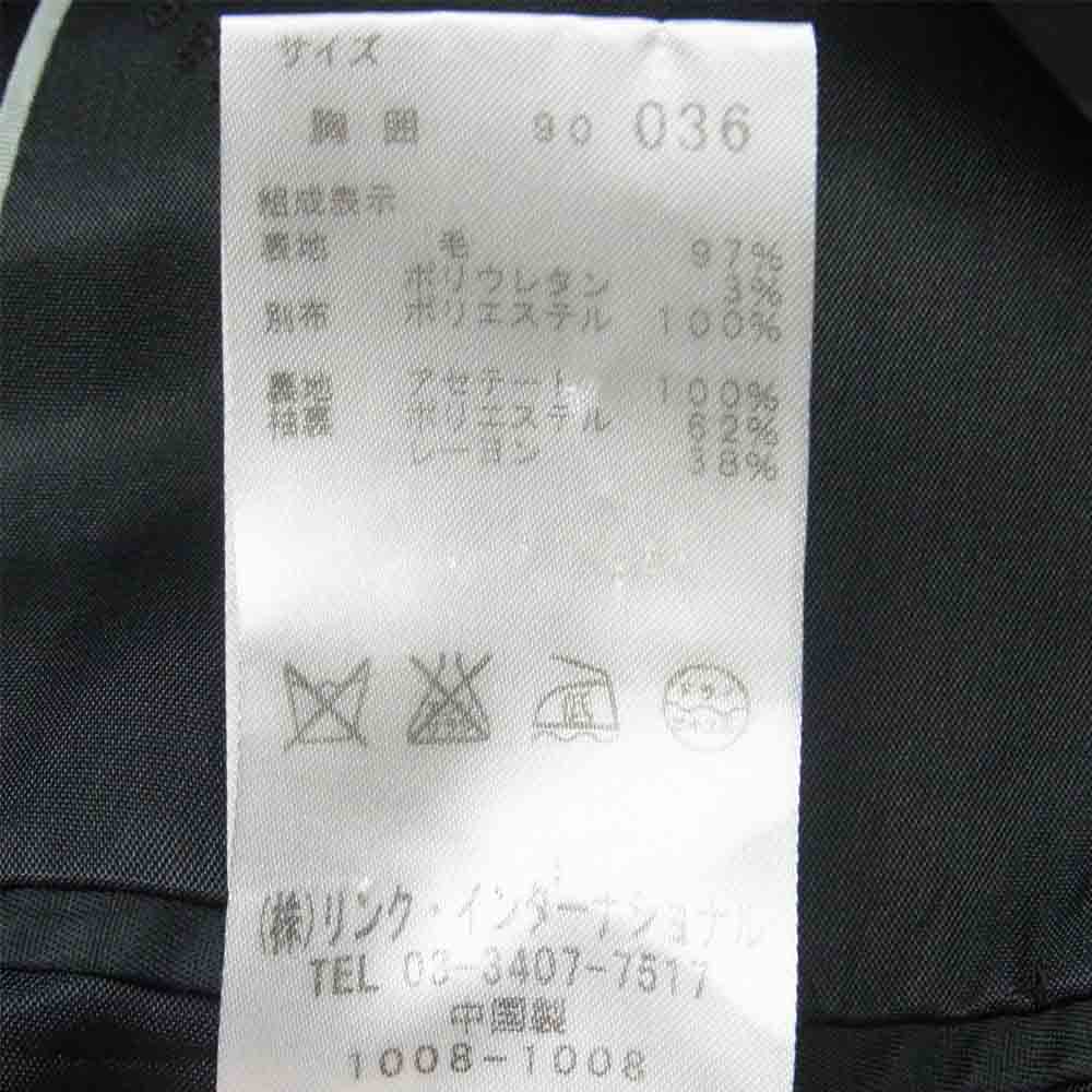theory セオリー 02-7404004 ラペル 切替 1B タキシード ジャケット 中国製 ブラック系 36【中古】