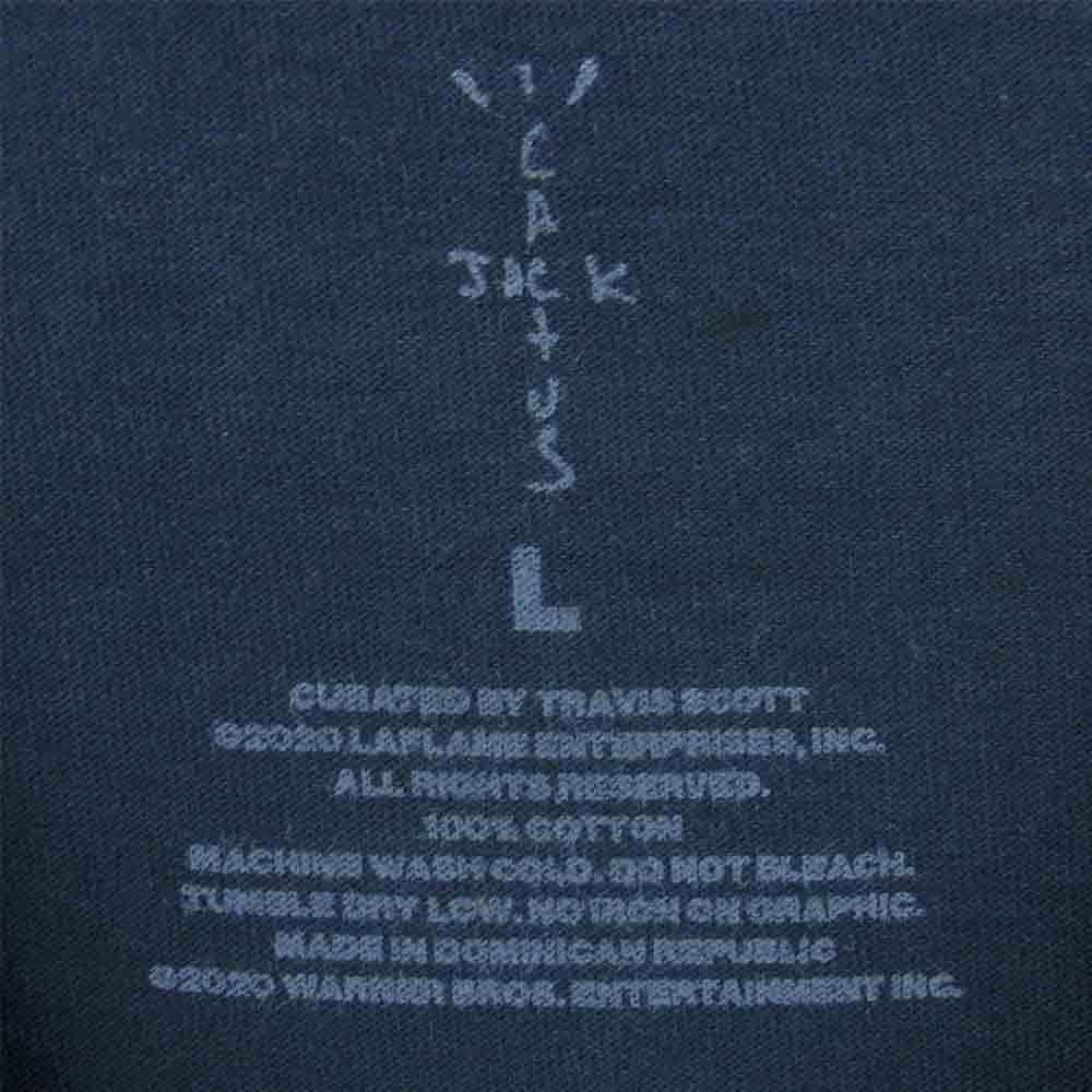 カクタスジャック TRAVIS SCOTT FOR TENET T-SHIRT トラヴィス スコット プリント 半袖 Tシャツ ブラック系 L【中古】