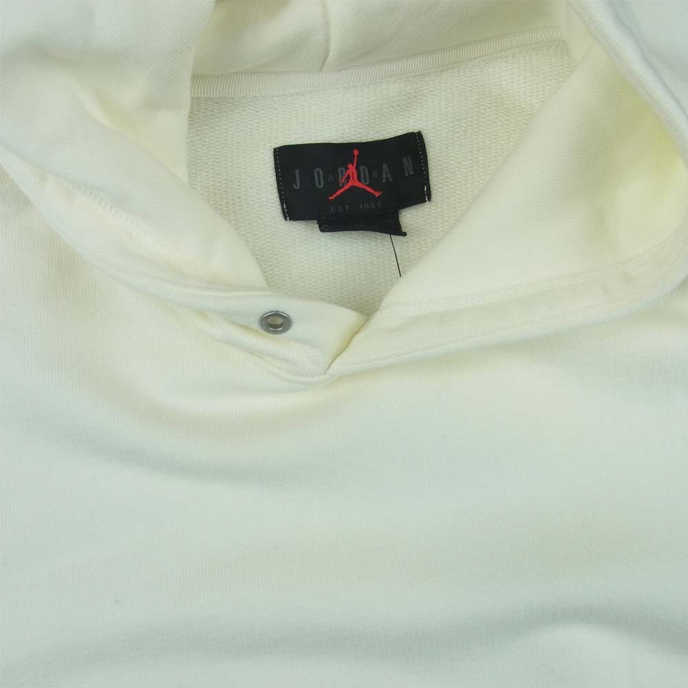 NIKE ナイキ DJ0615-133 Travis Scott × Fragment Hoodie トラヴィススコット フラグメント ロゴ刺繍 プルオーバー パーカー ホワイト系 XL【美品】【中古】