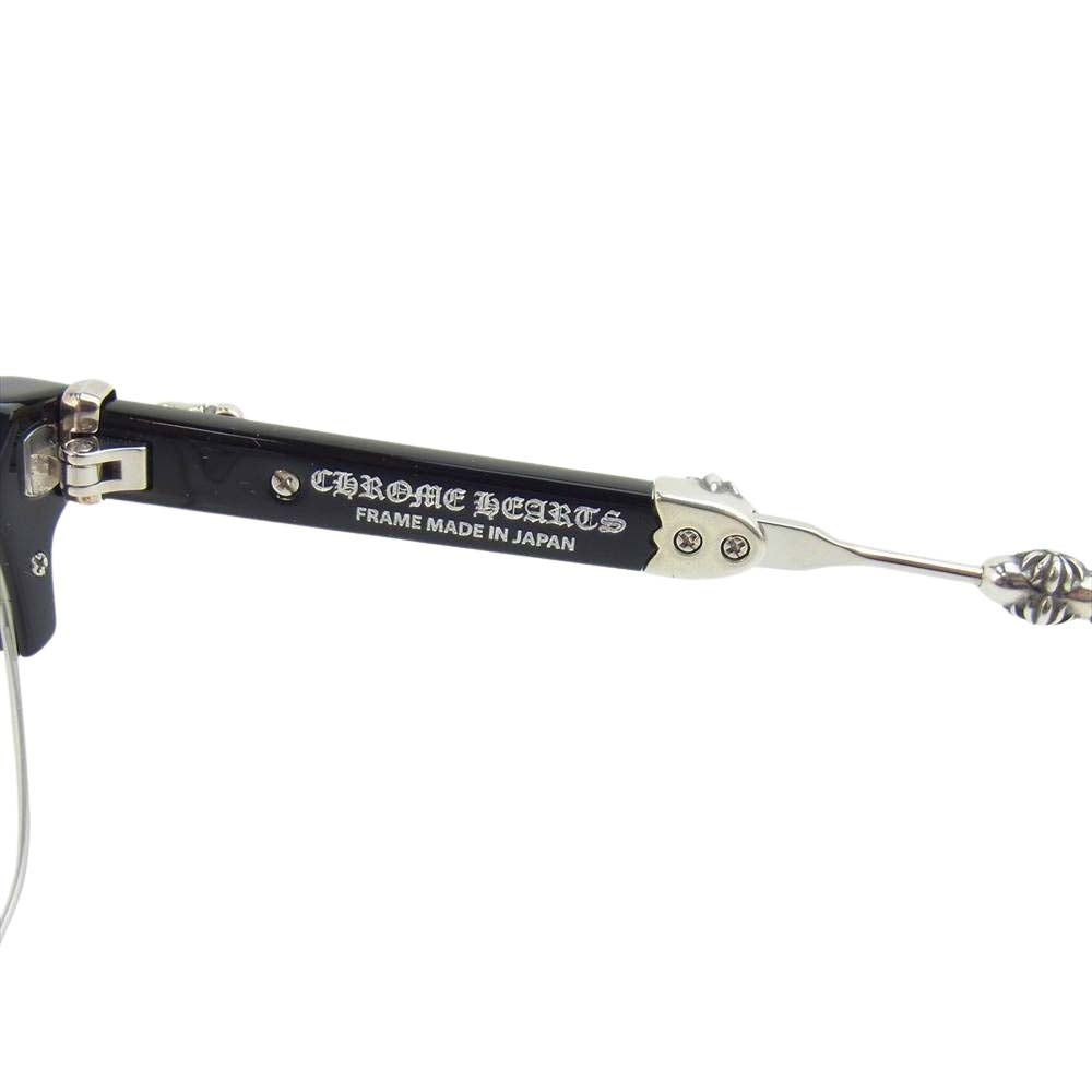 CHROME HEARTS クロムハーツ（原本無） EVAGILIST ダガー アイウェア 眼鏡 ブラック系【中古】